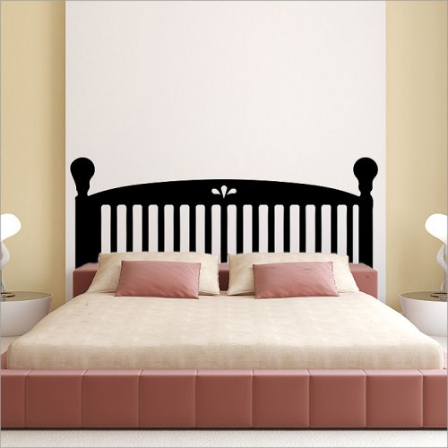 Classic Headboard Vinyl Wall Art Decal 